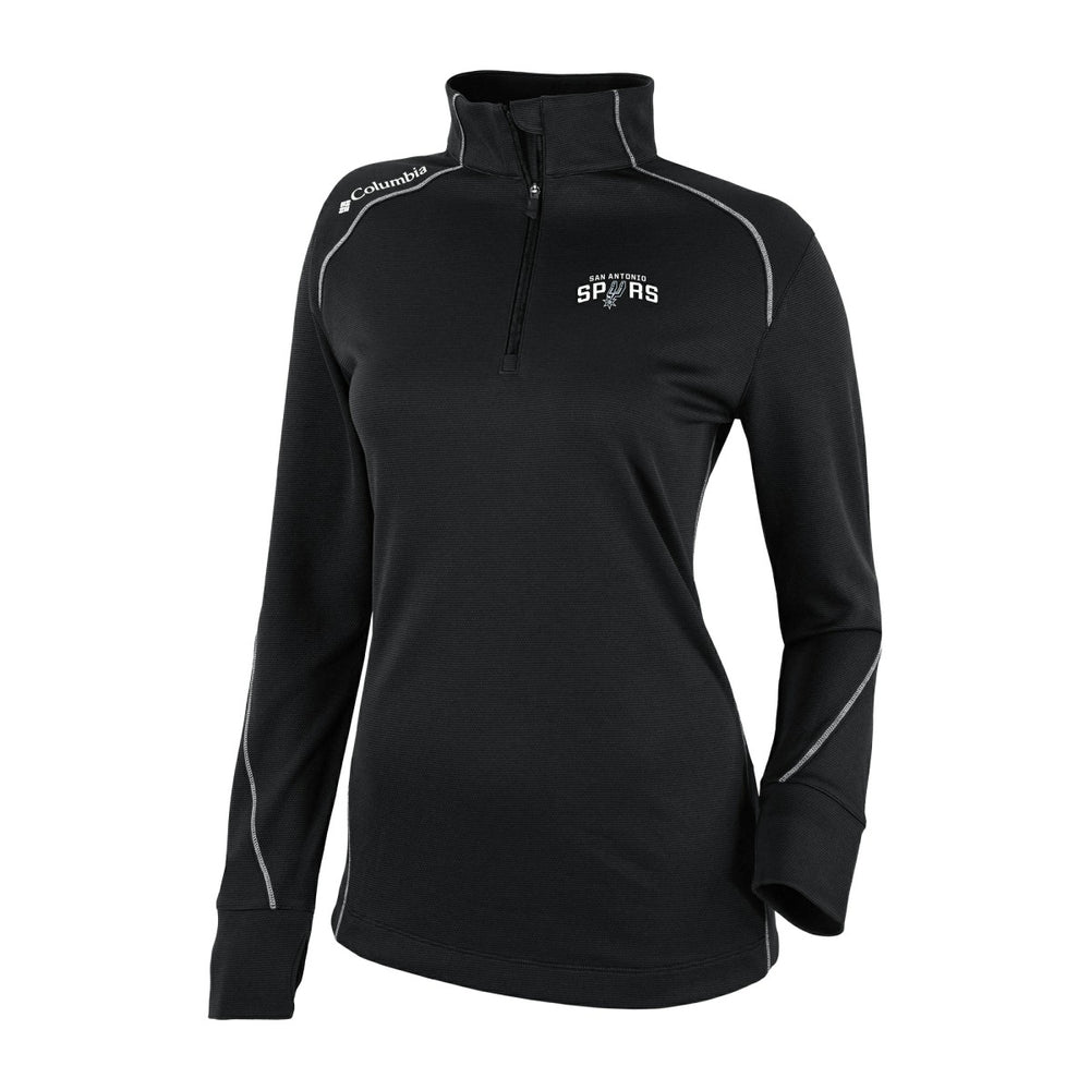 San Antonio Spurs Women's Omni-Wick Shotgun 2.0 Quarter-Zip Pullover Top Black | Columbia