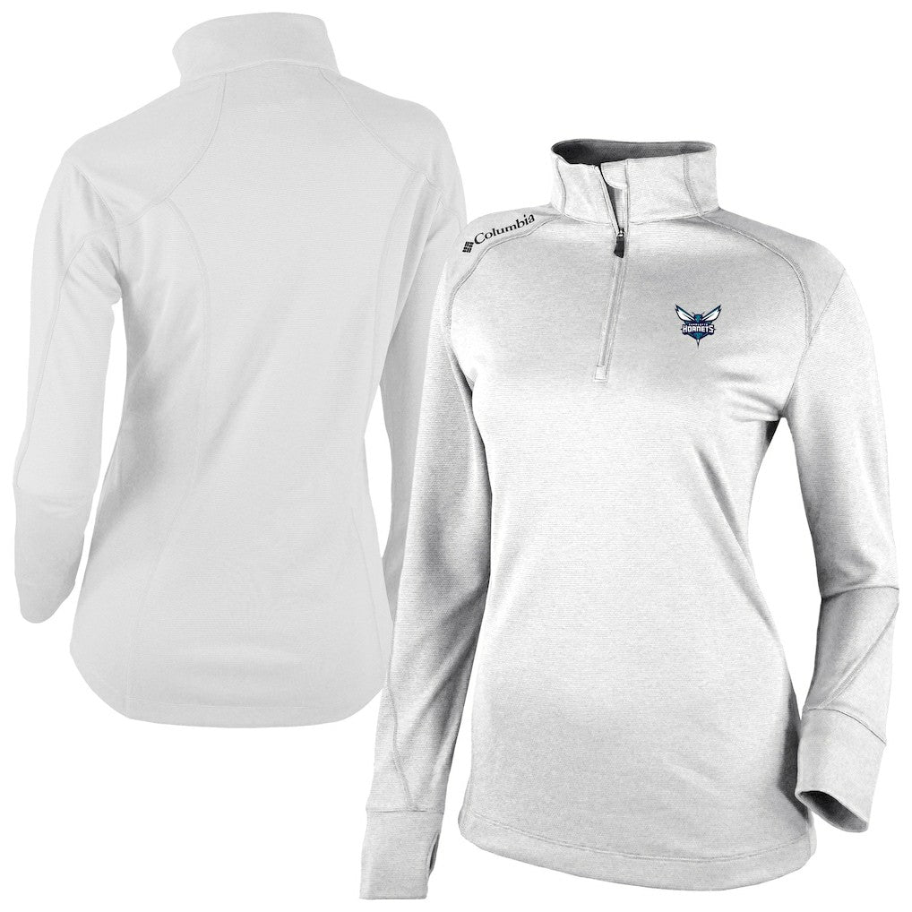 Charlotte Hornets Women's Omni-Wick Shotgun 2.0 Quarter-Zip Pullover Top White | Columbia Near Me
