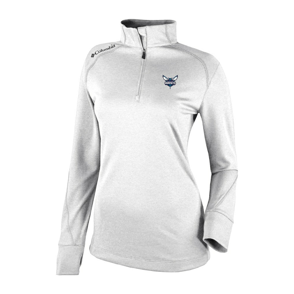 Charlotte Hornets Women's Omni-Wick Shotgun 2.0 Quarter-Zip Pullover Top White | Columbia Near Me