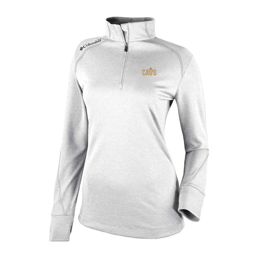 Cleveland Cavaliers Women's Omni-Wick Shotgun 2.0 Quarter-Zip Pullover Top for sale White | Columbia Lifestyle