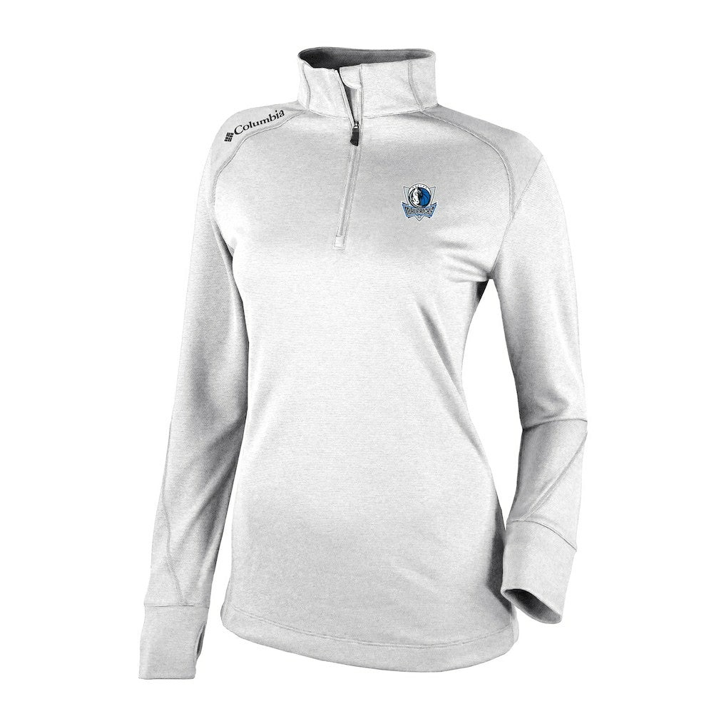 Dallas Mavericks Women's Omni-Wick Shotgun 2.0 Quarter-Zip Pullover Top for sale White | Columbia Lifestyle