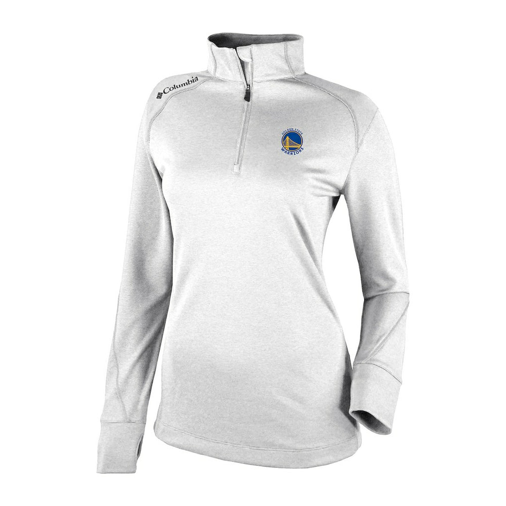 Golden State Warriors Women's Omni-Wick Shotgun 2.0 Quarter-Zip Pullover Top for sale White | Columbia online