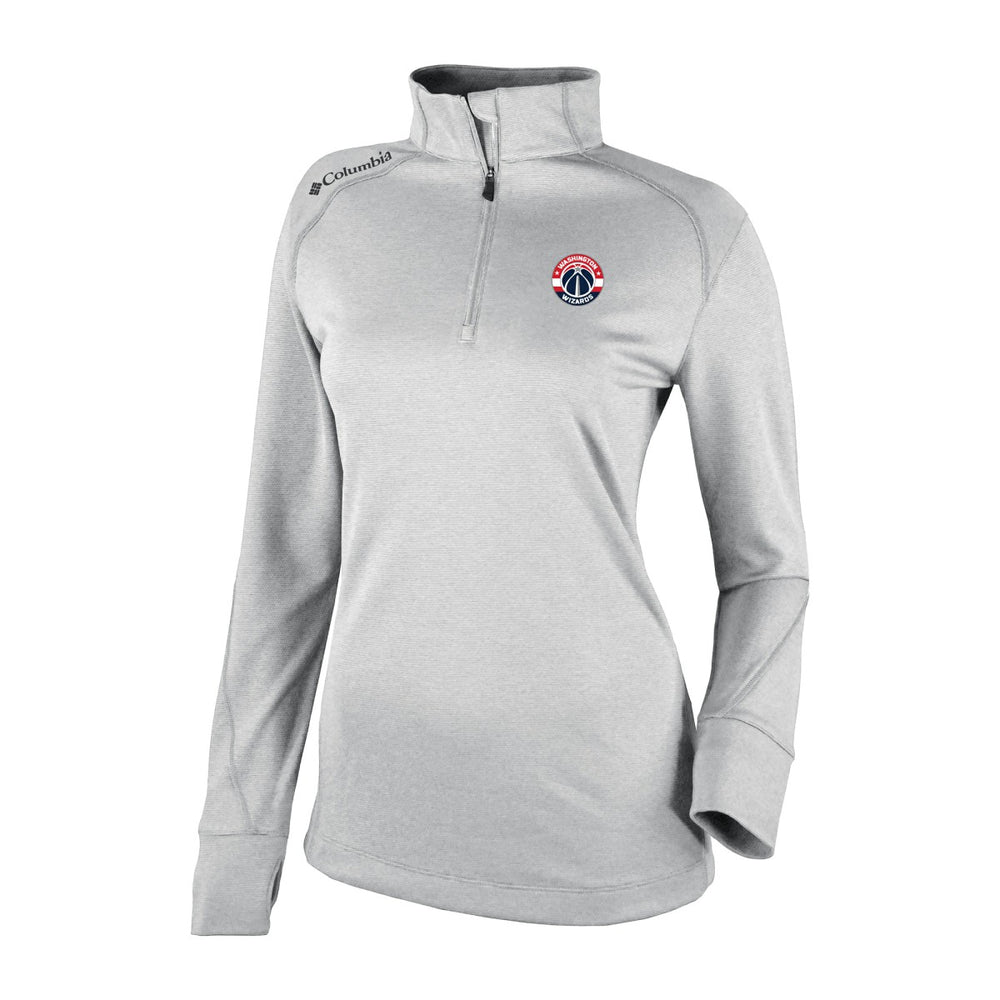 Washington Wizards Women's Omni-Wick Shotgun 2.0 Quarter-Zip Pullover Top Heather Gray | Columbia discount