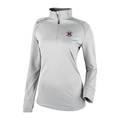 Washington Wizards Women's Omni-Wick Shotgun 2.0 Quarter-Zip Pullover Top Heather Gray | Columbia discount