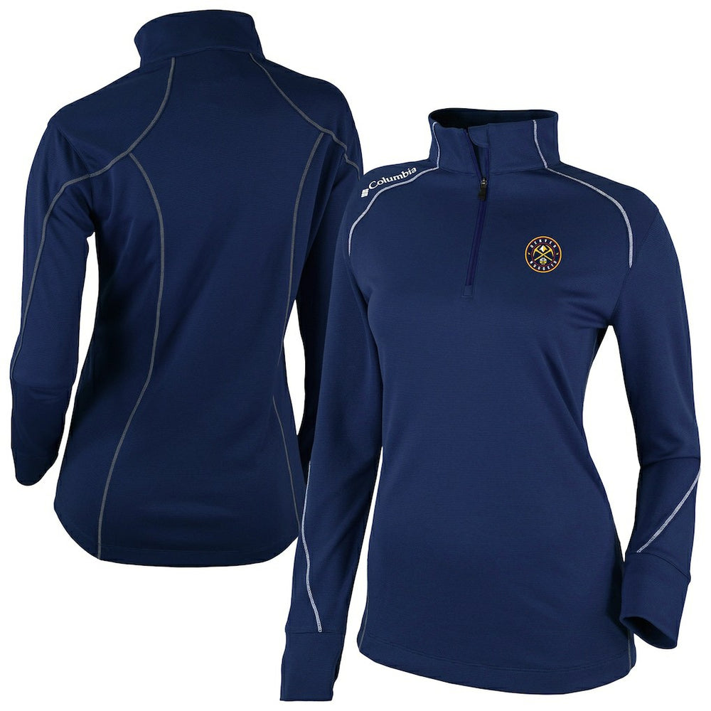 Denver Nuggets Women's Omni-Wick Shotgun 2.0 Quarter-Zip Pullover Top for sale Navy | Columbia
