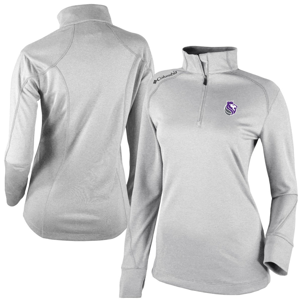 Sacramento Kings Women's Omni-Wick Shotgun 2.0 Quarter-Zip Pullover Top Heather Gray | Columbia online