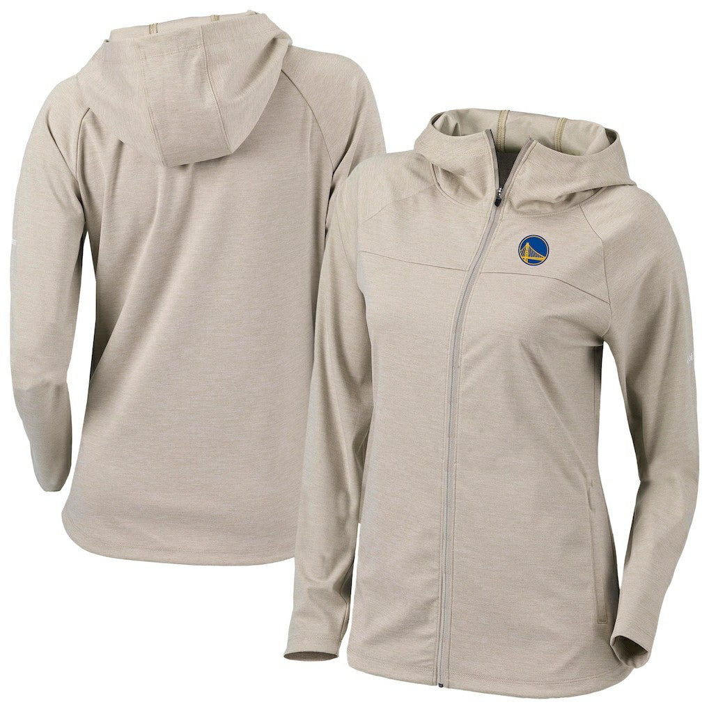 Golden State Warriors Women's Omni-Wick Half Shot Full-Zip Hooded Jacket for sale Tan | Columbia Near Me