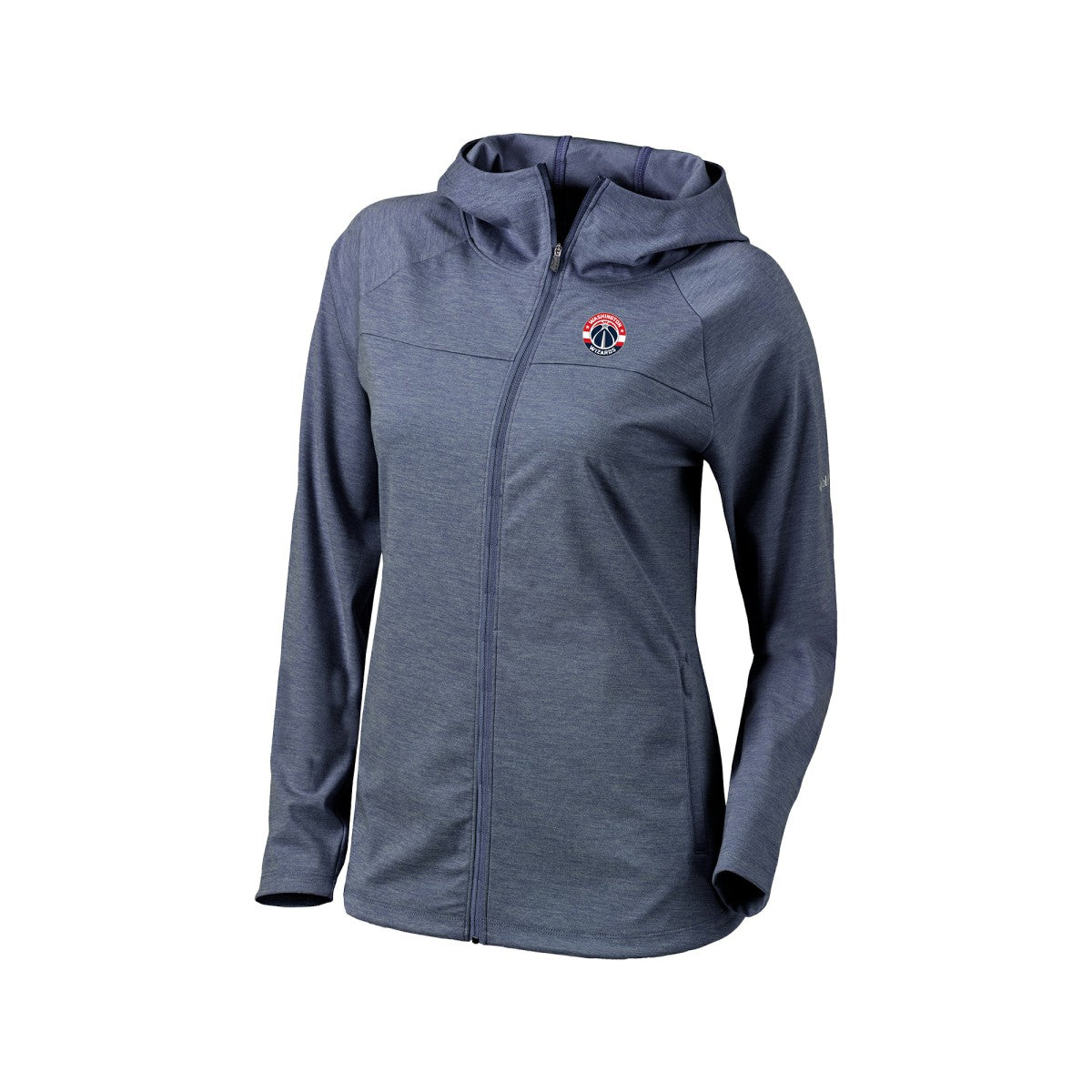 Washington Wizards Women's Omni-Wick Half Shot Full-Zip Hooded Jacket Navy | Columbia for sale