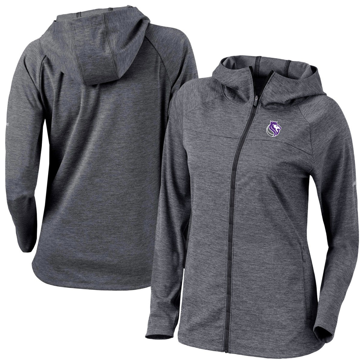 Sacramento Kings Women's Omni-Wick Half Shot Full-Zip Hooded Jacket Black | Columbia outlet