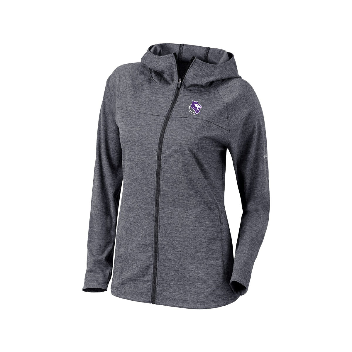 Sacramento Kings Women's Omni-Wick Half Shot Full-Zip Hooded Jacket Black | Columbia outlet