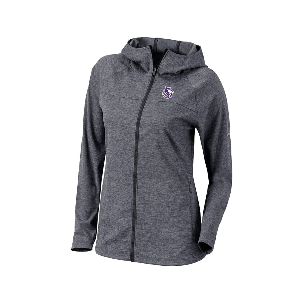 Sacramento Kings Women's Omni-Wick Half Shot Full-Zip Hooded Jacket Black | Columbia outlet