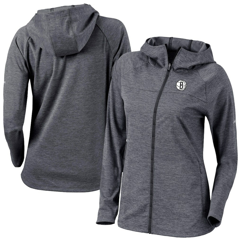 Brooklyn Nets Women's Omni-Wick Half Shot Full-Zip Hooded Jacket Black | Columbia discount