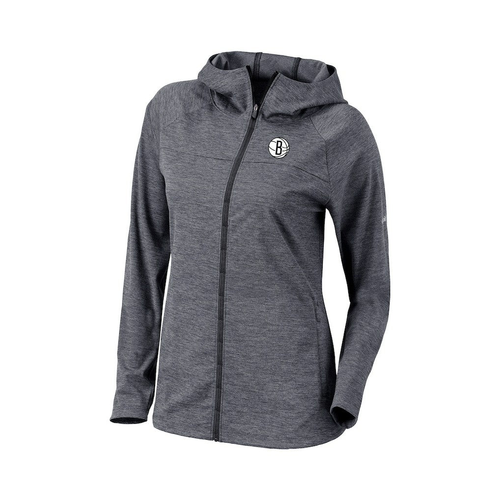 Brooklyn Nets Women's Omni-Wick Half Shot Full-Zip Hooded Jacket Black | Columbia discount