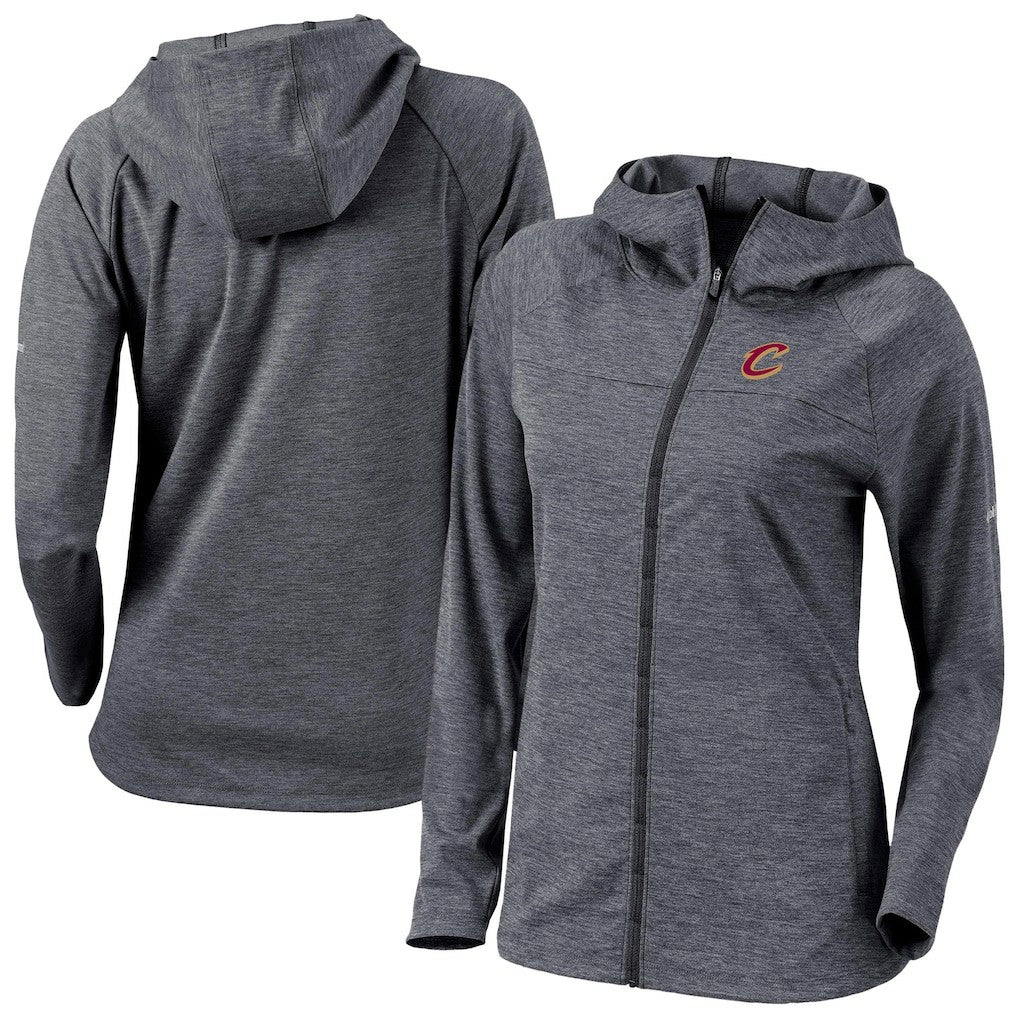 Cleveland Cavaliers Women's Omni-Wick Half Shot Full-Zip Hooded Jacket for sale Black | Columbia for sale
