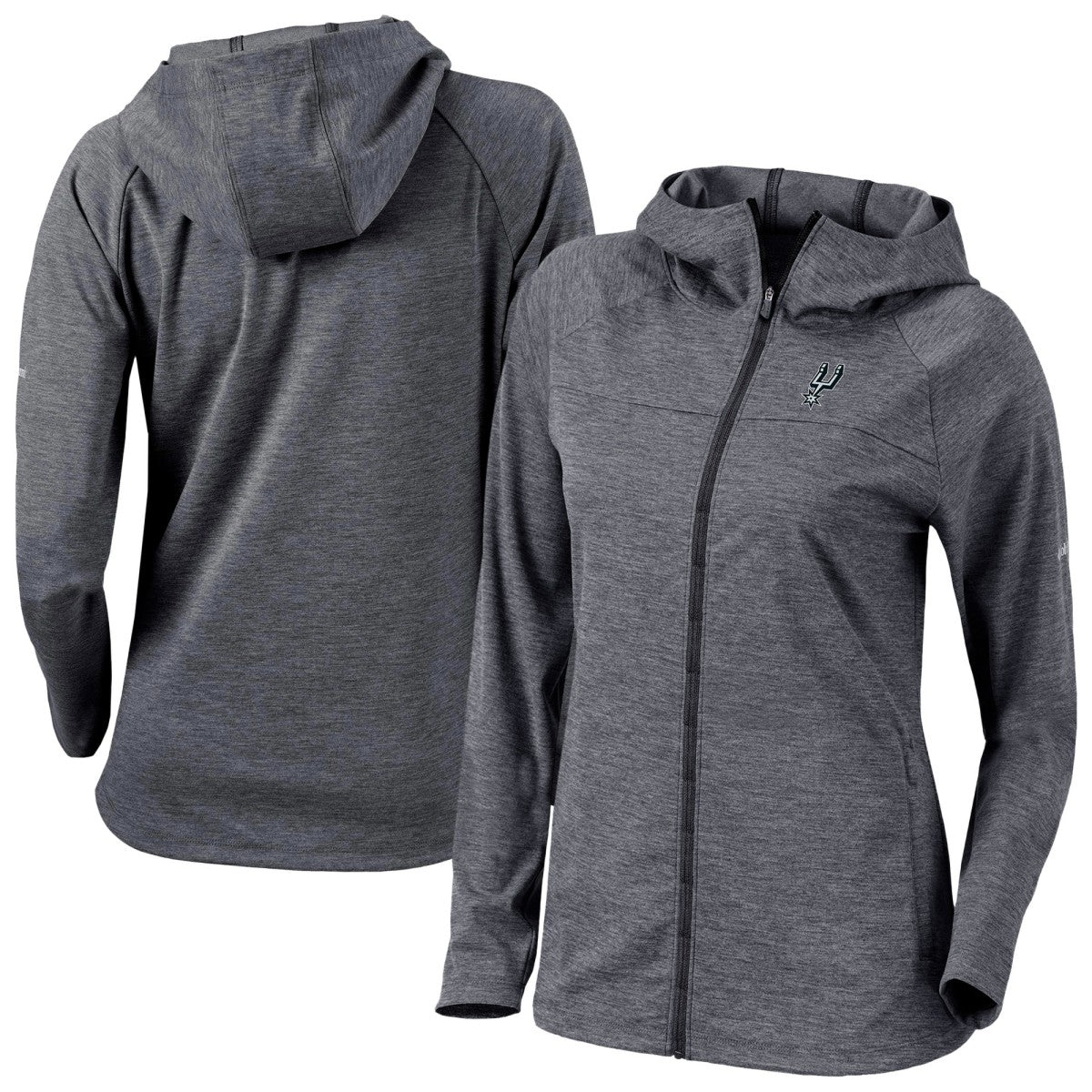 San Antonio Spurs Women's Omni-Wick Half Shot Full-Zip Hooded Jacket Black | Columbia discount