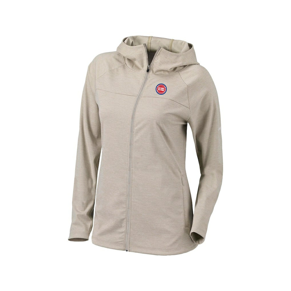Detroit Pistons Women's Omni-Wick Half Shot Full-Zip Hooded Jacket for sale Tan | Columbia Near Me