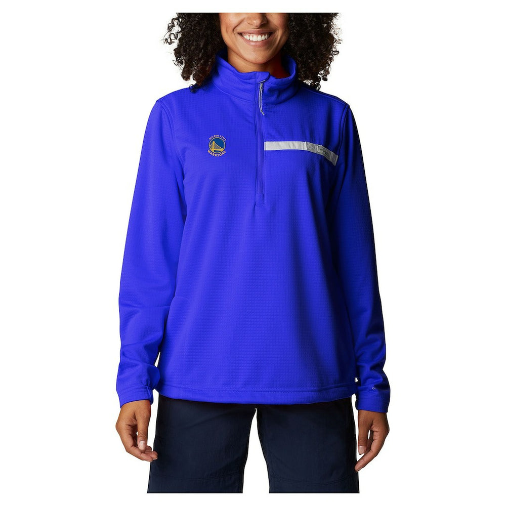 Golden State Warriors Women's Skiff Guide Fleece Pullover Top for sale Royal | Columbia