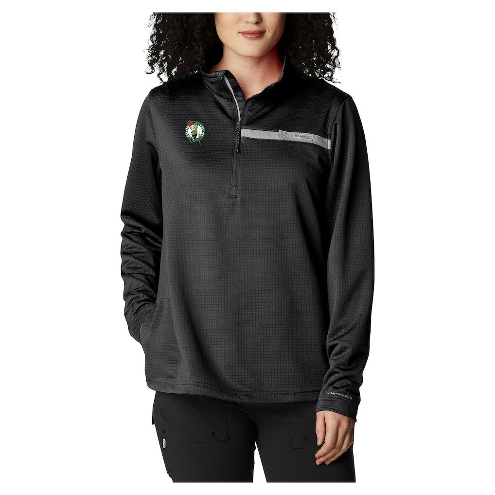 Boston Celtics Women's Skiff Guide Fleece Pullover Top Black | Columbia