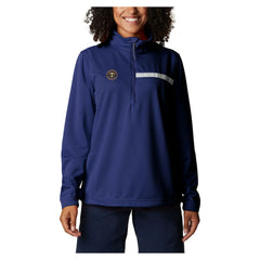 Denver Nuggets Women's Skiff Guide Fleece Pullover Top for sale Navy | Columbia