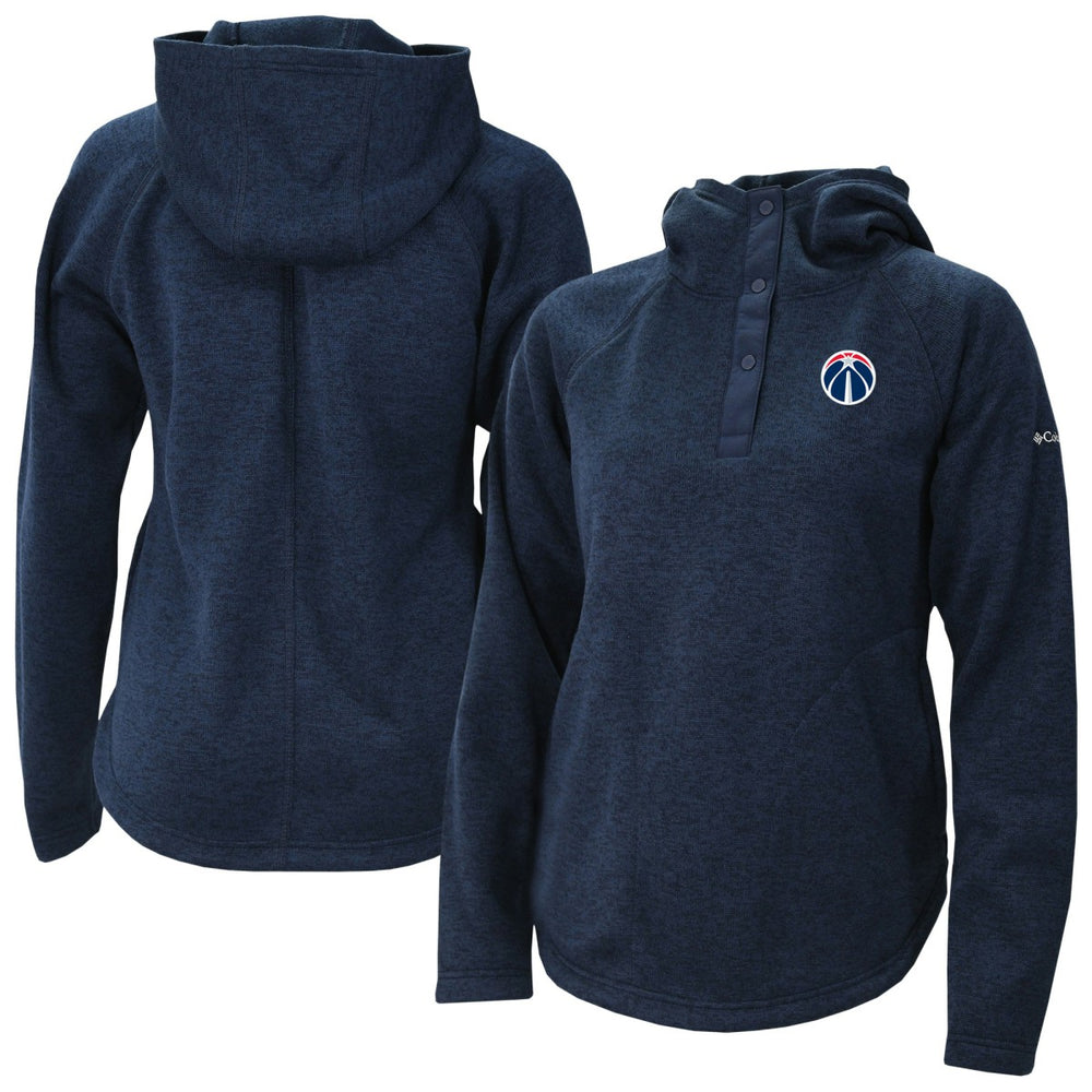Washington Wizards Women's Sweater Weather Quarter-Snap Hoodie Navy | Columbia online