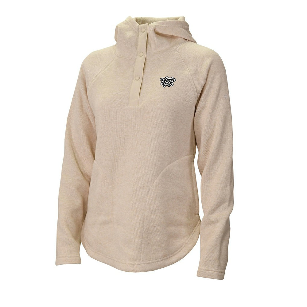 Brooklyn Nets Women's Sweater Weather Quarter-Snap Hoodie White | Columbia online