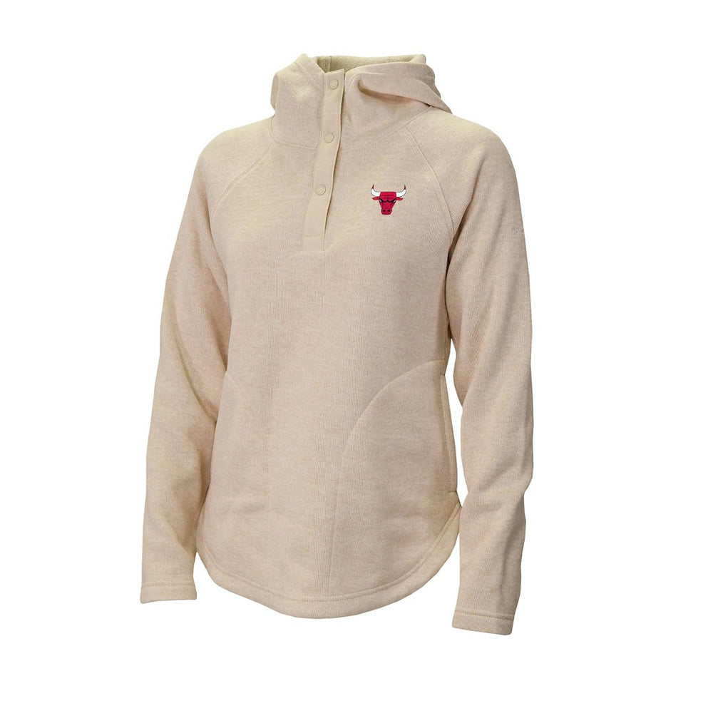 Chicago Bulls Women's Sweater Weather Quarter-Snap Hoodie for sale White | Columbia discount