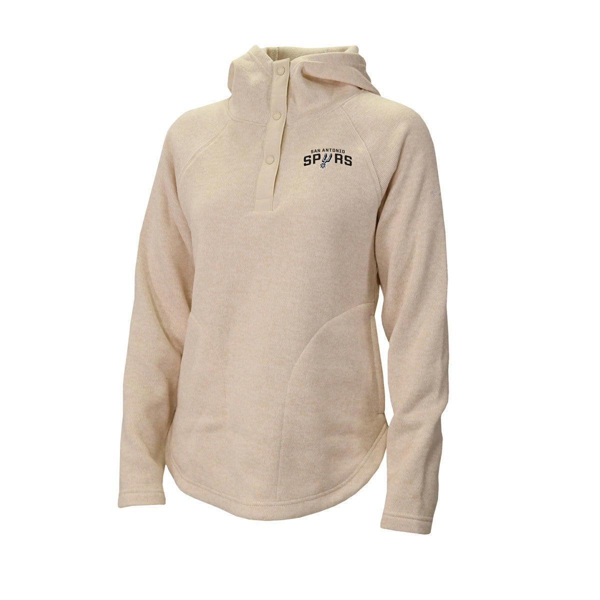 San Antonio Spurs Women's Sweater Weather Quarter-Snap Hoodie White | Columbia online