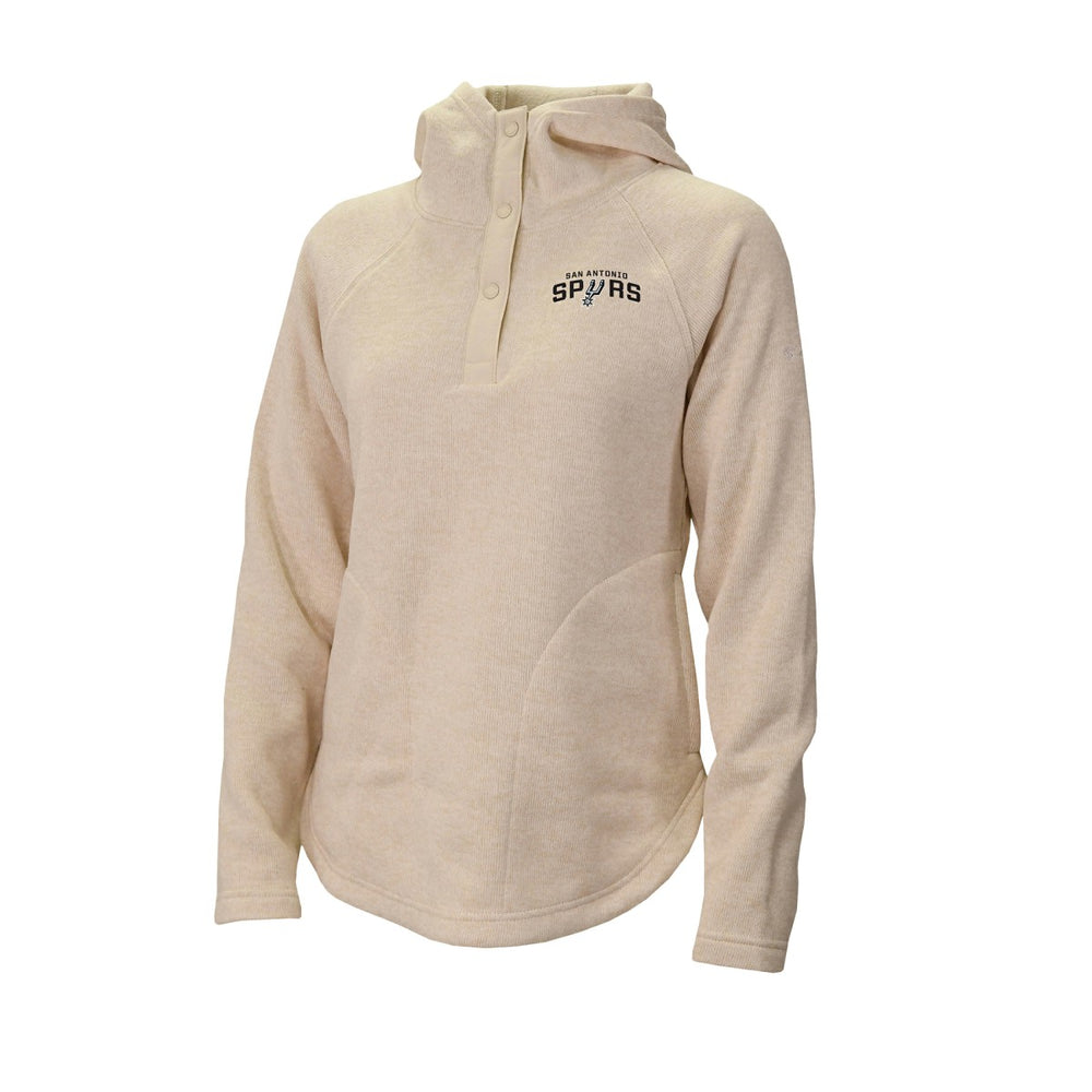 San Antonio Spurs Women's Sweater Weather Quarter-Snap Hoodie White | Columbia online