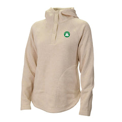 Boston Celtics Women's Sweater Weather Quarter-Snap Hoodie Natural | Columbia US