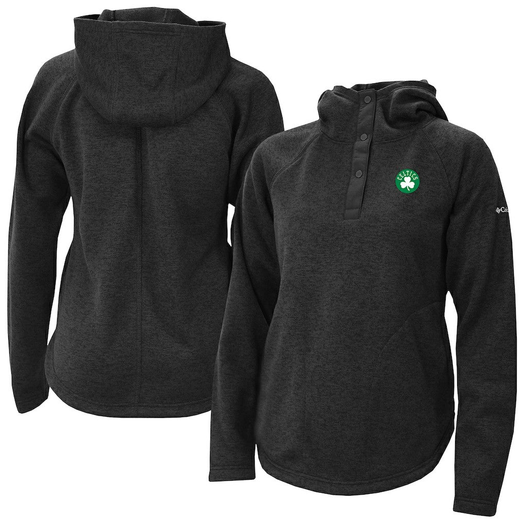 Boston Celtics Women's Sweater Weather Quarter-Snap Hoodie Black | Columbia discount