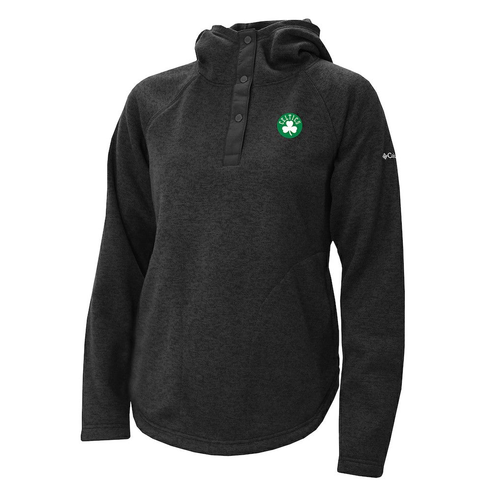 Boston Celtics Women's Sweater Weather Quarter-Snap Hoodie Black | Columbia discount