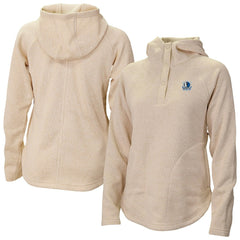 Dallas Mavericks Women's Sweater Weather Quarter-Snap Hoodie for sale White | Columbia