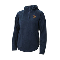 Denver Nuggets Women's Sweater Weather Quarter-Snap Hoodie for sale Navy | Columbia discount