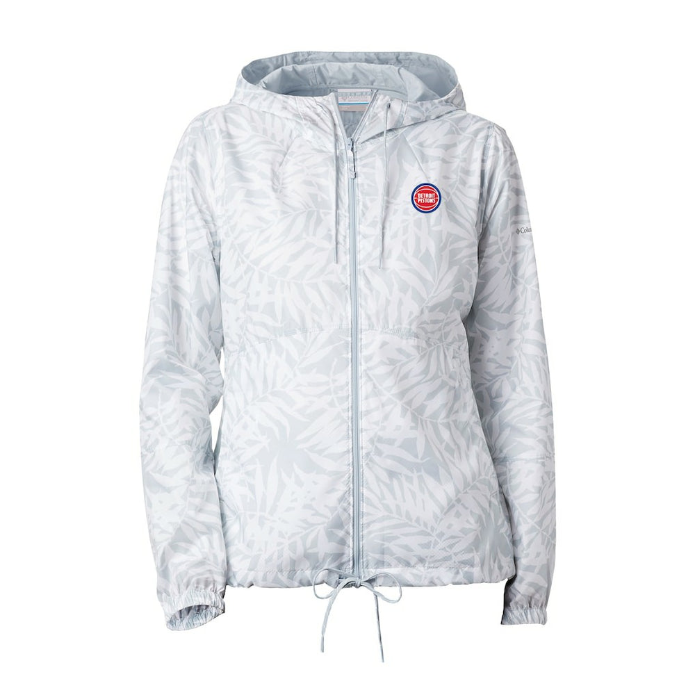 Detroit Pistons Women's Flash Forward Windbreaker for sale White | Columbia outlet
