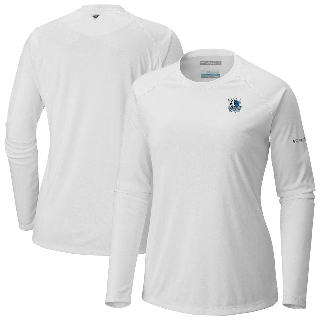 Dallas Mavericks Women's Tidal Tee II Long Sleeve T-Shirt for sale White | Columbia discount