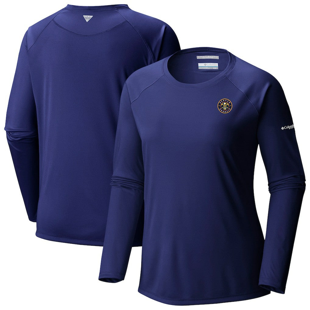 Denver Nuggets Women's Tidal Tee II Long Sleeve T-Shirt for sale Navy | Columbia for sale