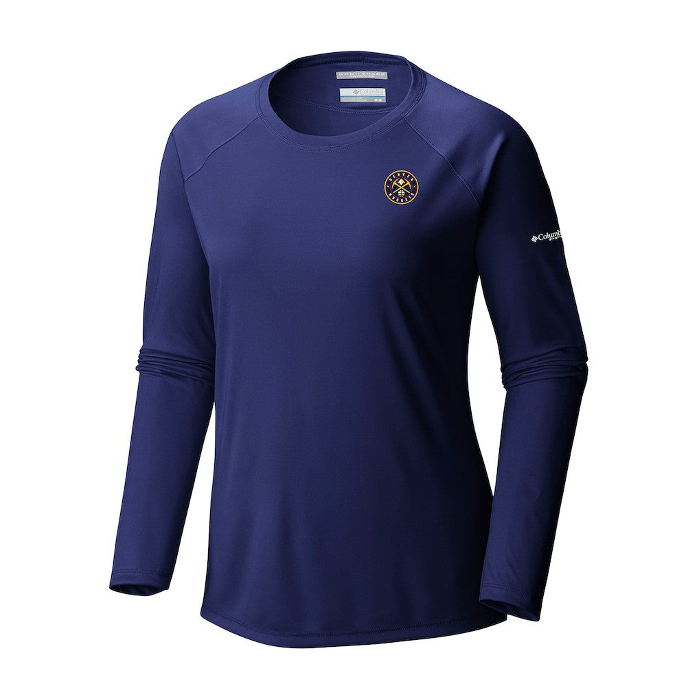 Denver Nuggets Women's Tidal Tee II Long Sleeve T-Shirt for sale Navy | Columbia for sale