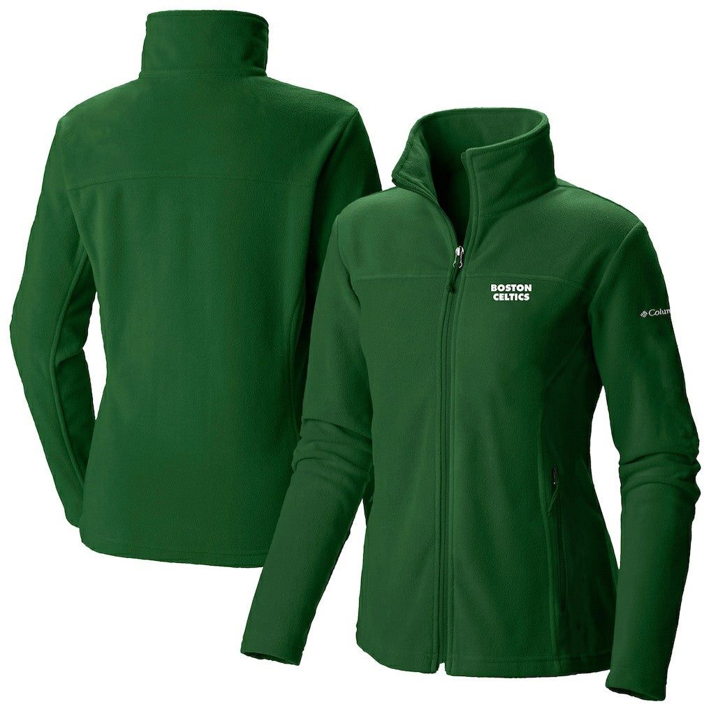 Boston Celtics Women's Give & Go II Fleece Full-Zip Jacket Kelly Green | Columbia for sale