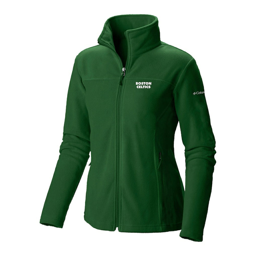 Boston Celtics Women's Give & Go II Fleece Full-Zip Jacket Kelly Green | Columbia for sale