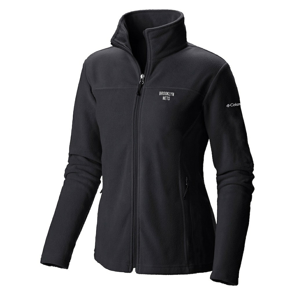 Brooklyn Nets Women's Give & Go II Fleece Full-Zip Jacket Black | Columbia