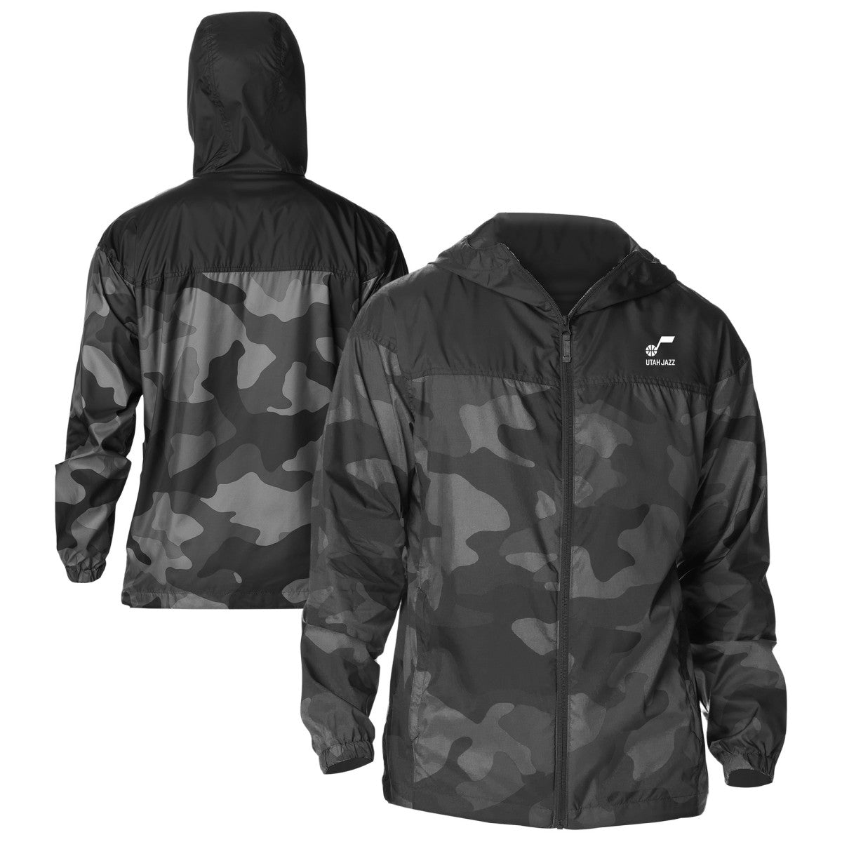 Utah Jazz Flash Challenger Windbreaker Jacket Black | Columbia Near Me