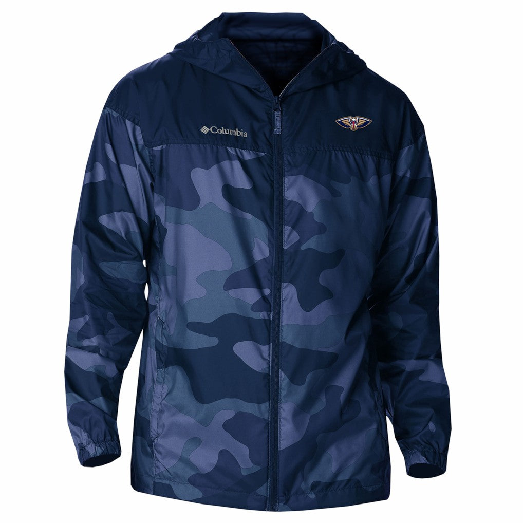 New Orleans Pelicans Flash Challenger Windbreaker Jacket Navy | Columbia for sale