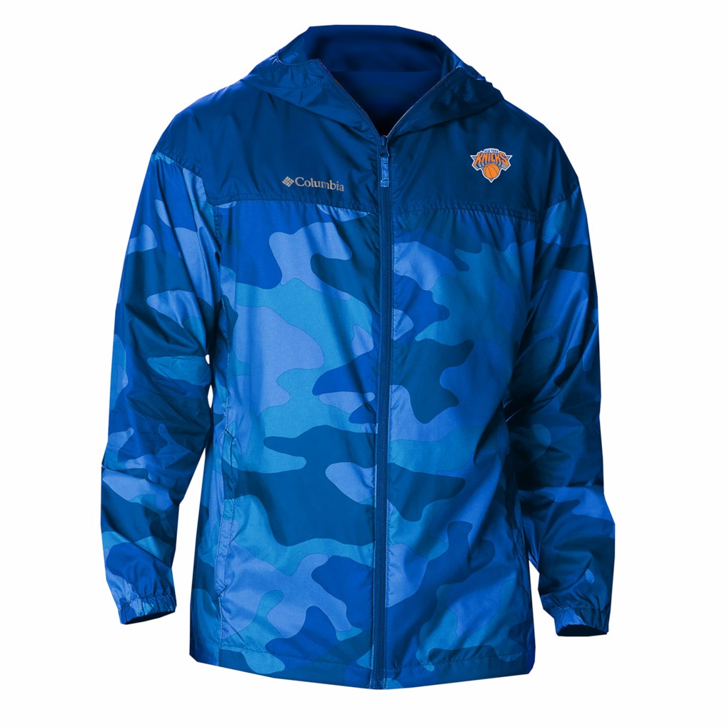 New York Knicks Flash Challenger Windbreaker Jacket Blue | Columbia online