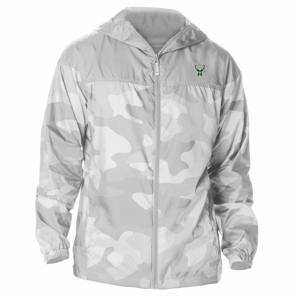 Milwaukee Bucks Flash Challenger Windbreaker Jacket Gray | Columbia Lifestyle