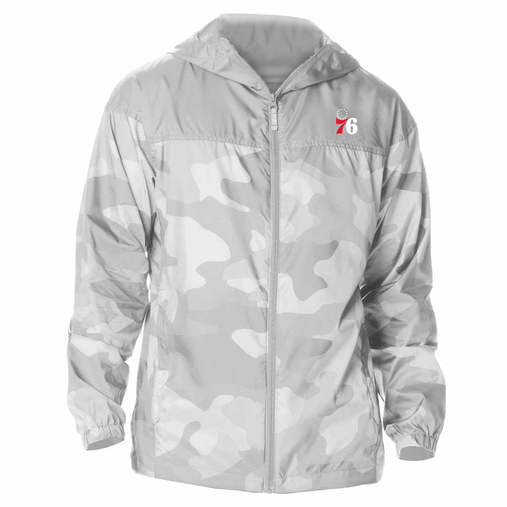Philadelphia 76ers Flash Challenger Windbreaker Jacket Gray | Columbia outlet