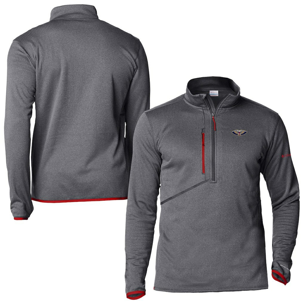 New Orleans Pelicans Park View Fleece Half-Zip Top Red | Columbia for sale