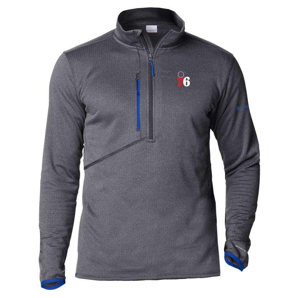 Philadelphia 76ers Park View Fleece Half-Zip Top Blue | Columbia Near Me