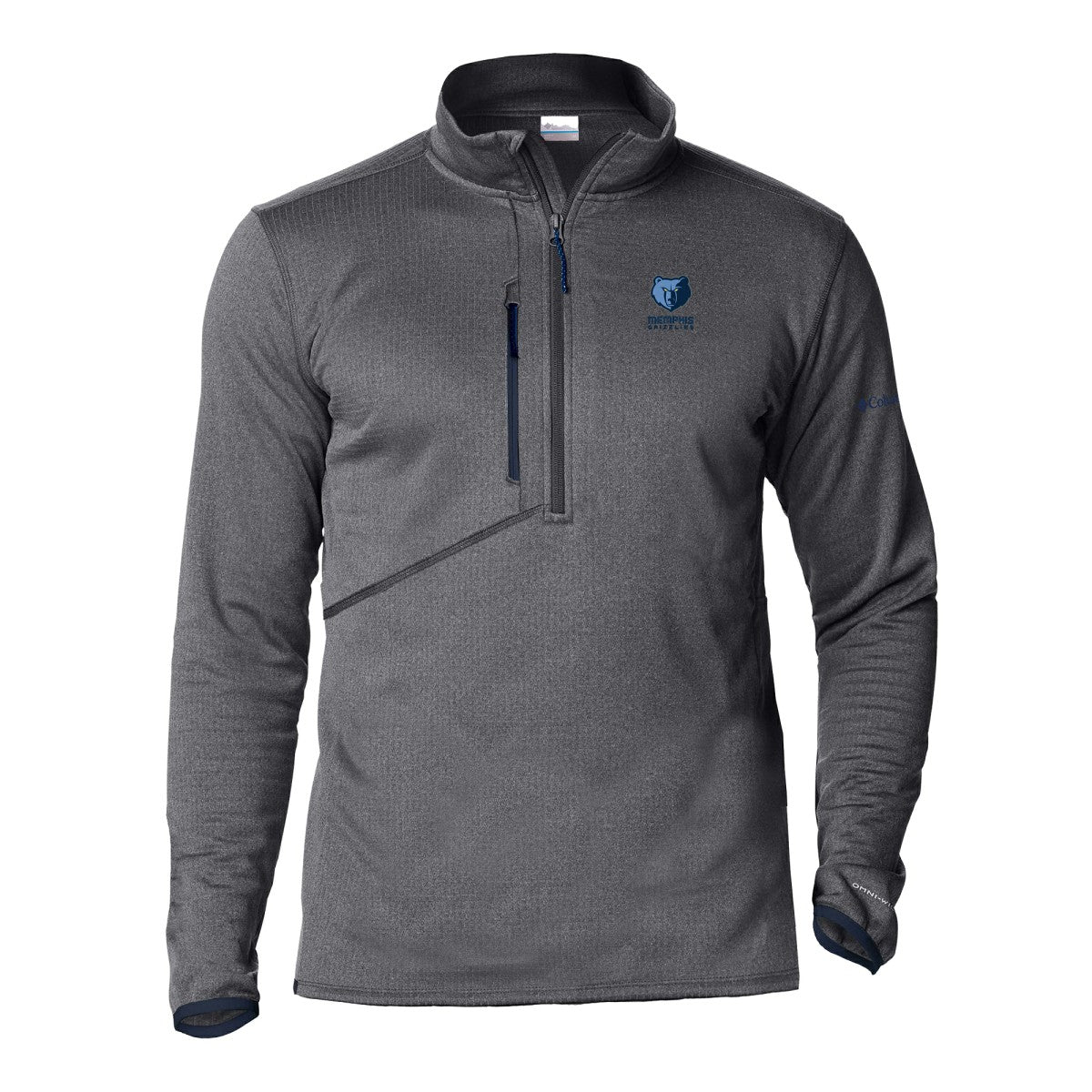 Memphis Grizzlies Park View Fleece Half-Zip Top Gray | Columbia Lifestyle