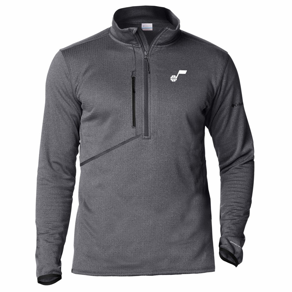 Utah Jazz Park View Fleece Half-Zip Top Black | Columbia