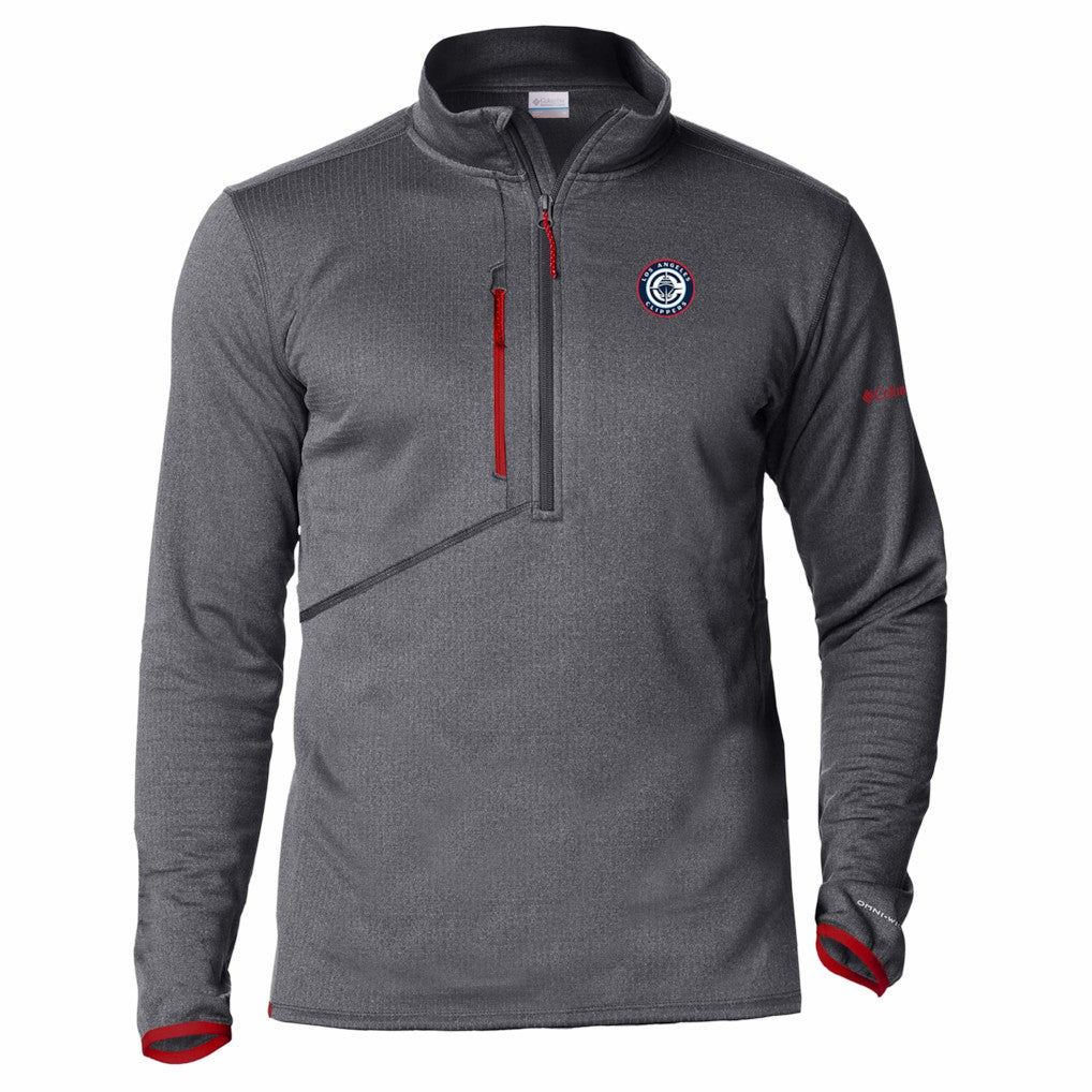 LA Clippers Park View Fleece Half-Zip Top Red | Columbia outlet